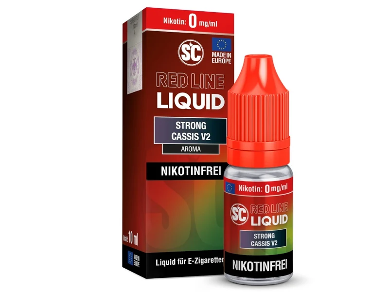 SC - Red Line - Strong Cassis V2 - 10ml Fertigliquid (Nikotinfrei/Nikotinsalz)