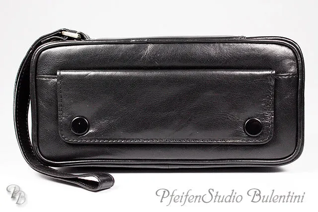 Pfeifentasche VIKING Echt Leder für 2 Pfeifen mit Tabakbeutel 02