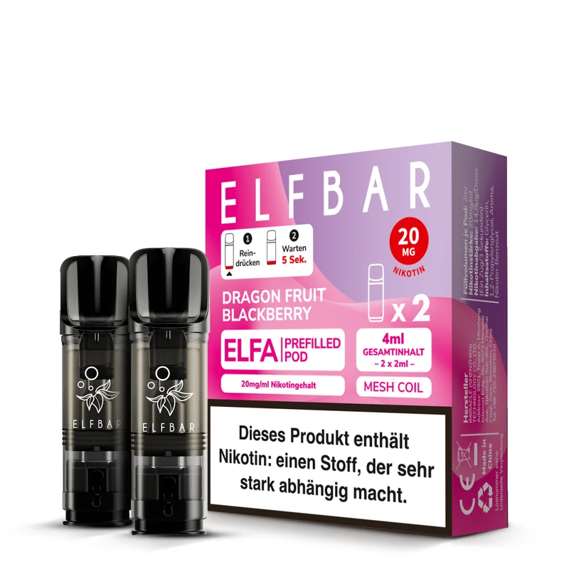 ELFA Prefilled Pod Dragon Fruit Blackberry