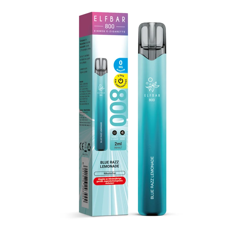 ELFBAR 800 Blue Razz Lemonade (nikotinfrei)