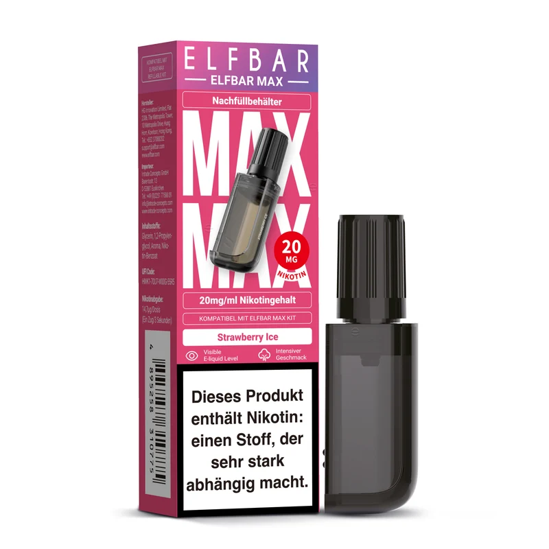 ELFBAR MAX Nachfüllbehälter Strawberry Ice