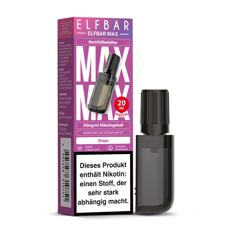 ELFBAR MAX Nachfüllbehälter Grape