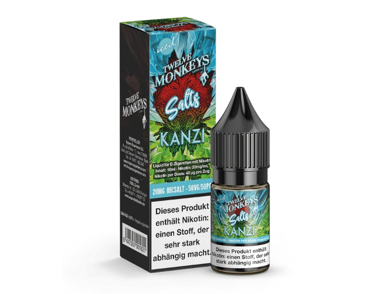 Twelve Monkeys - Iced - Kanzi - 10ml Fertigliquid (Nikotinsalz)