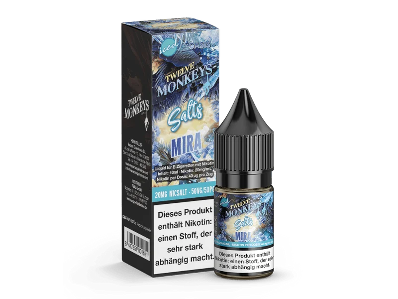 Twelve Monkeys - Iced - Mira - 10ml Fertigliquid (Nikotinsalz)