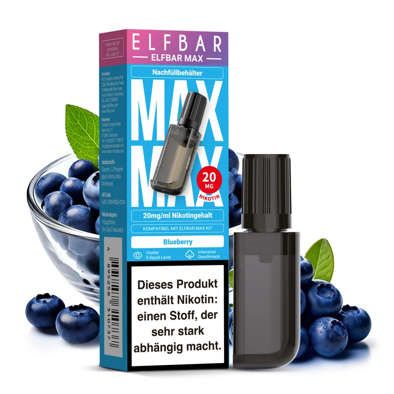 ELFBAR MAX Nachfüllbehälter Blueberry