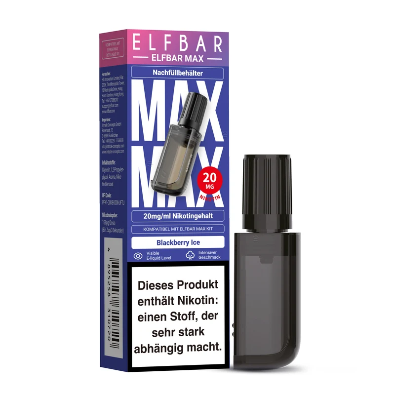 ELFBAR MAX Nachfüllbehälter Blackberry Ice