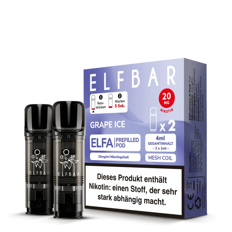 ELFA Prefilled Pod Grape Ice
