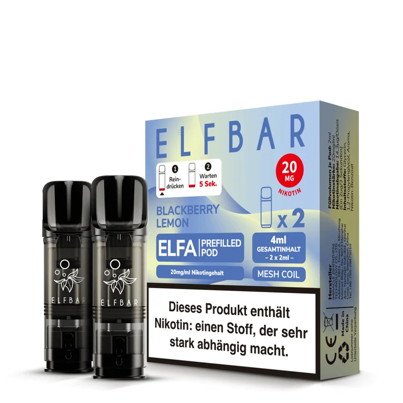 ELFA Prefilled Pod Blackberry Lemon