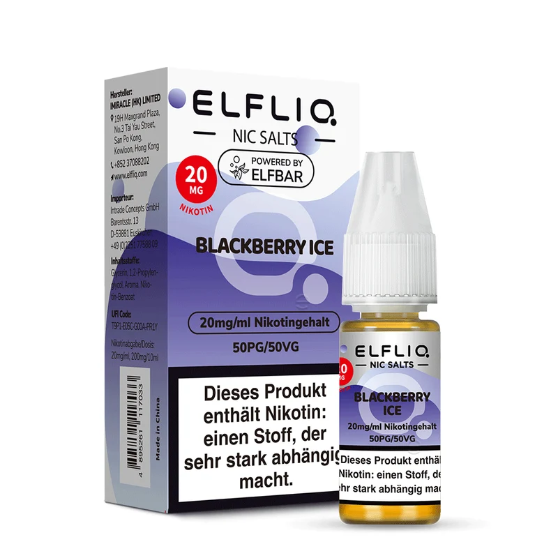 ELFLIQ Blackberry Ice Nikotinsalz Liquid
