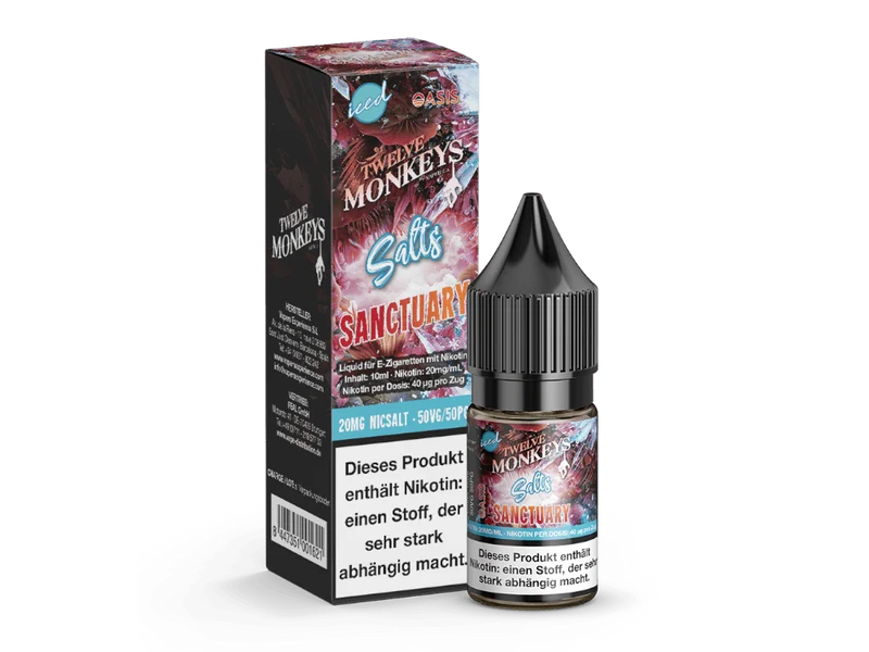 Twelve Monkeys - Iced - Sanctuary - 10ml Fertigliquid (Nikotinsalz)