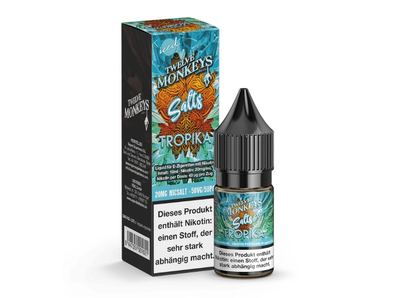 Twelve Monkeys - Iced - Tropika - 10ml Fertigliquid (Nikotinsalz)