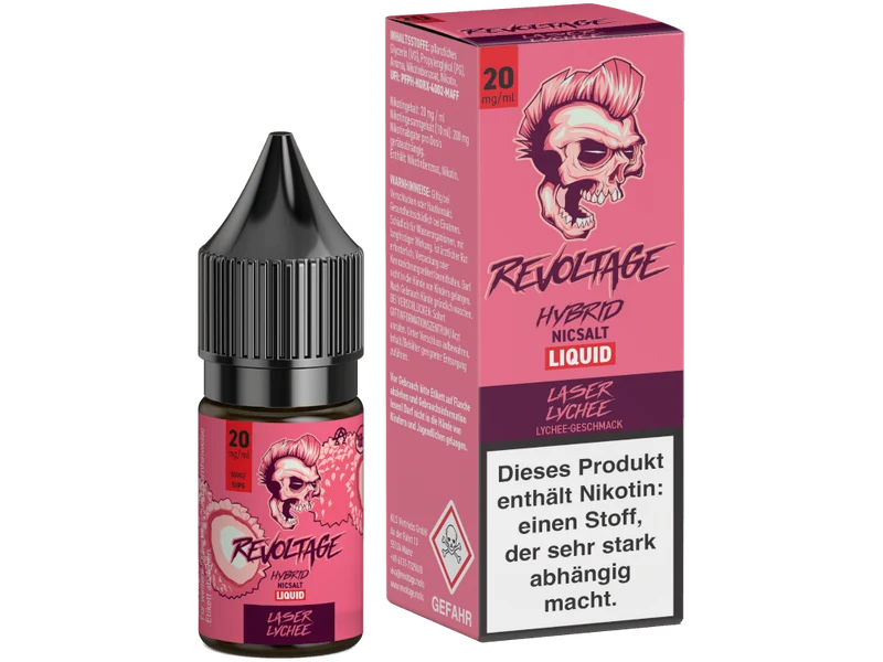 Revoltage - Laser Lychee - 10ml Fertigliquid (Hybrid Nikotinsalz)