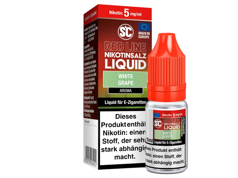 SC - Red Line - White Grape - 10ml Fertigliquid (Nikotinfrei/Nikotinsalz)