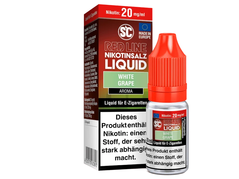 SC - Red Line - White Grape - 10ml Fertigliquid (Nikotinfrei/Nikotinsalz)