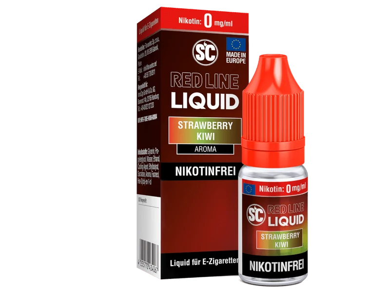 SC - Red Line - Strawberry Kiwi - 10ml Fertigliquid (Nikotinfrei/Nikotinsalz)