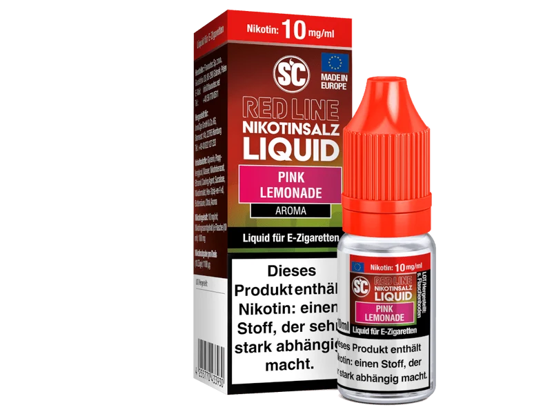 SC - Red Line - Pink Lemonade - 10ml Fertigliquid (Nikotinfrei/Nikotinsalz)