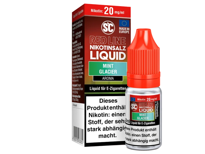 SC - Red Line - Mint Glacier - 10ml Fertigliquid (Nikotinfrei/Nikotinsalz)