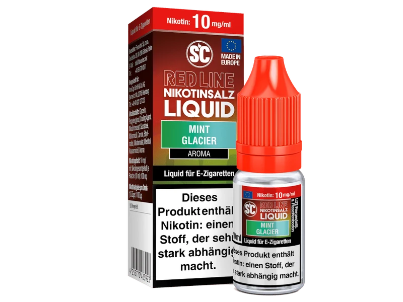 SC - Red Line - Mint Glacier - 10ml Fertigliquid (Nikotinfrei/Nikotinsalz)