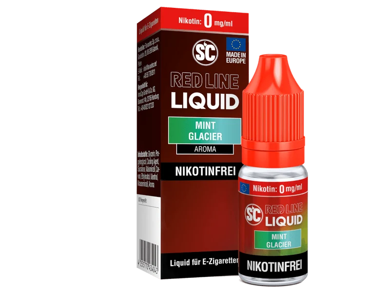 SC - Red Line - Mint Glacier - 10ml Fertigliquid (Nikotinfrei/Nikotinsalz)