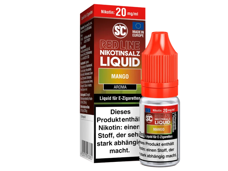 SC - Red Line - Mango - 10ml Fertigliquid (Nikotinfrei/Nikotinsalz)