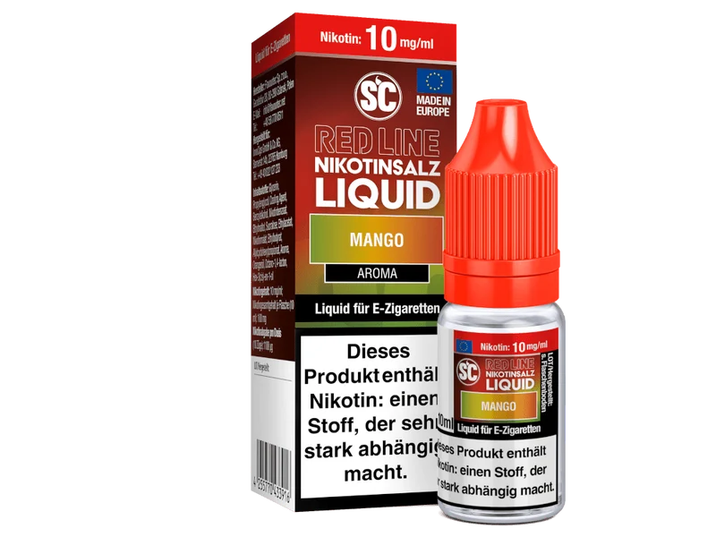 SC - Red Line - Mango - 10ml Fertigliquid (Nikotinfrei/Nikotinsalz)
