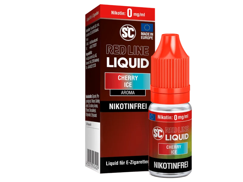 SC - Red Line - Cherry Ice - 10ml Fertigliquid (Nikotinfrei/Nikotinsalz)