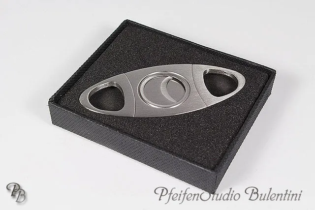 FORMULA Zigarrenschneider Doppelklingen, chrom satin