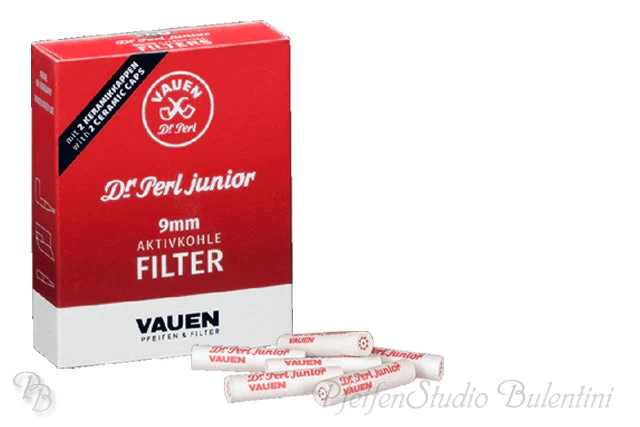 Pfeifenfilter VAUEN Dr. Perl Junior 9mm Aktivkohlefilter 40er