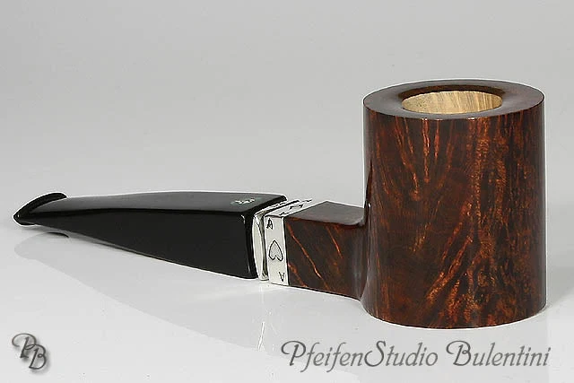 Bruyere Pfeife LANATRA - POKER Braun Billiard