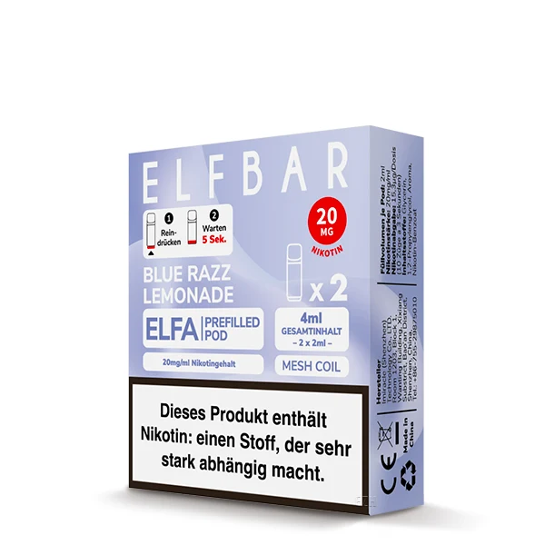 ELFA Prefilled Pod Blue Razz Lemonade