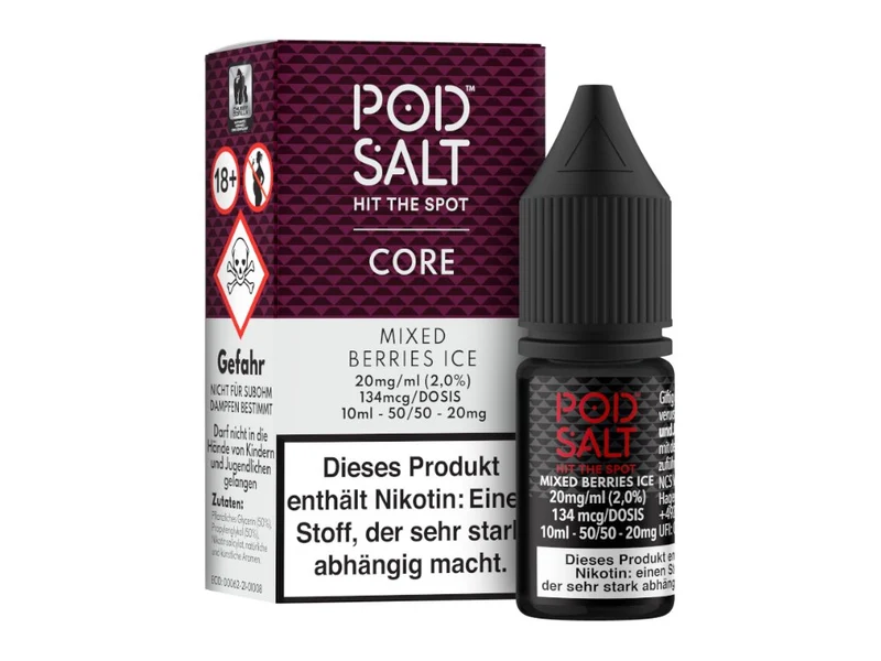 Pod Salt Core - Mixed Berries Ice - 10ml Fertigliquid (Nikotinsalz)