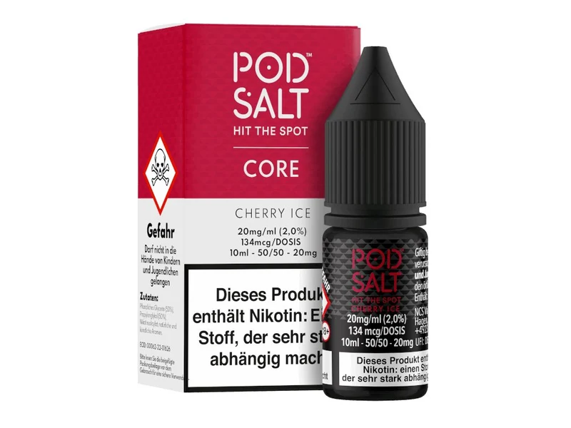 Pod Salt Core - Cherry Ice - 10ml Fertigliquid (Nikotinsalz)