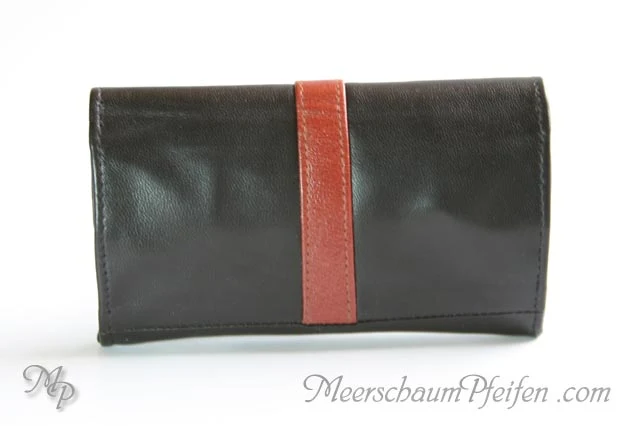 Tabakbeutel / Stellbeutel schwarz / braun - gross