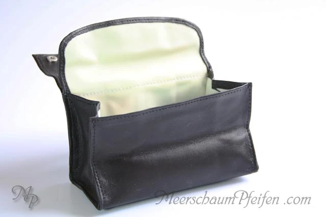 Tabakbeutel / Stellbeutel schwarz / braun - gross