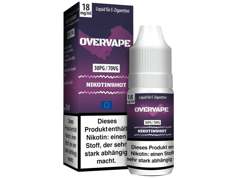 Overvape - Nikotin Shot - 10ml (30PG/70VG)
