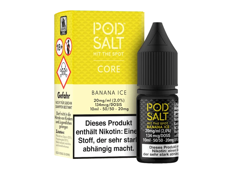Pod Salt Core - Banana Ice - 10ml Fertigliquid (Nikotinsalz)
