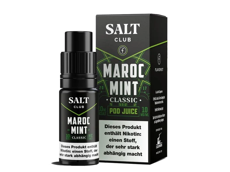 Salt Club - Flavorist Maroc Mint - Classic - 10ml Fertigliquid (Nikotinsalz)