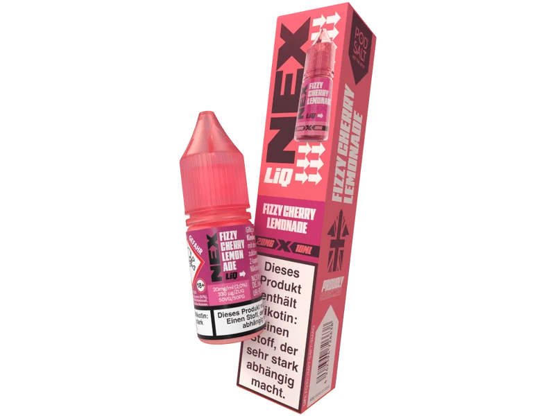 Pod Salt - NexLiq - Fizzy Cherry Lemonade - 10ml Fertigliquid (Nikotinfrei/Nikotinsalz)