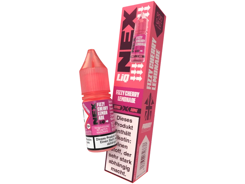 Pod Salt - NexLiq - Fizzy Cherry Lemonade - 10ml Fertigliquid (Nikotinfrei/Nikotinsalz)