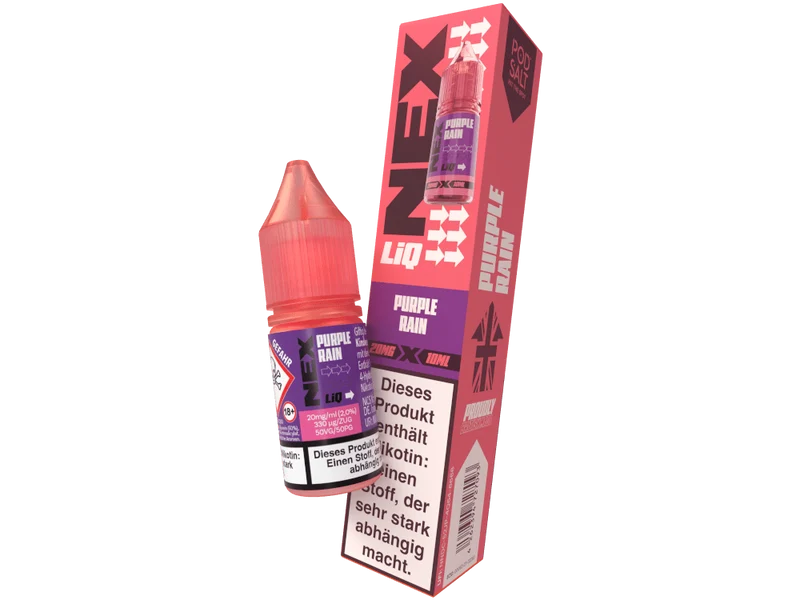 Pod Salt - NexLiq - Purple Rain - 10ml Fertigliquid (Nikotinfrei/Nikotinsalz)