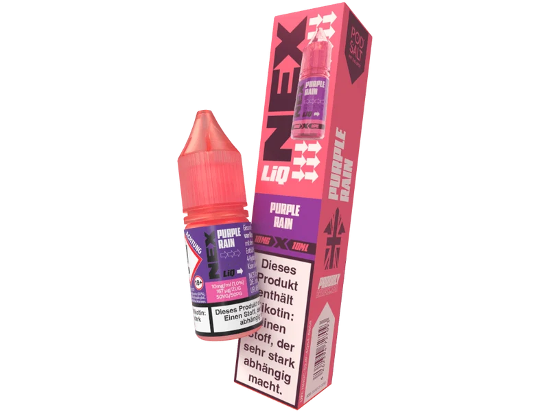 Pod Salt - NexLiq - Purple Rain - 10ml Fertigliquid (Nikotinfrei/Nikotinsalz)