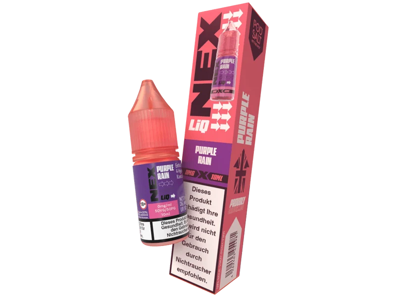 Pod Salt - NexLiq - Purple Rain - 10ml Fertigliquid (Nikotinfrei/Nikotinsalz)