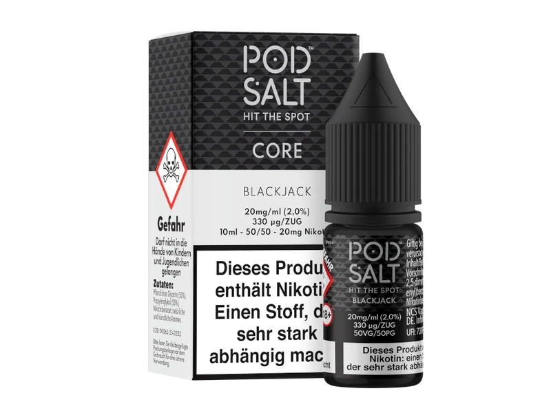 Pod Salt Core - Blackjack - 10ml Fertigliquid (Nikotinsalz)