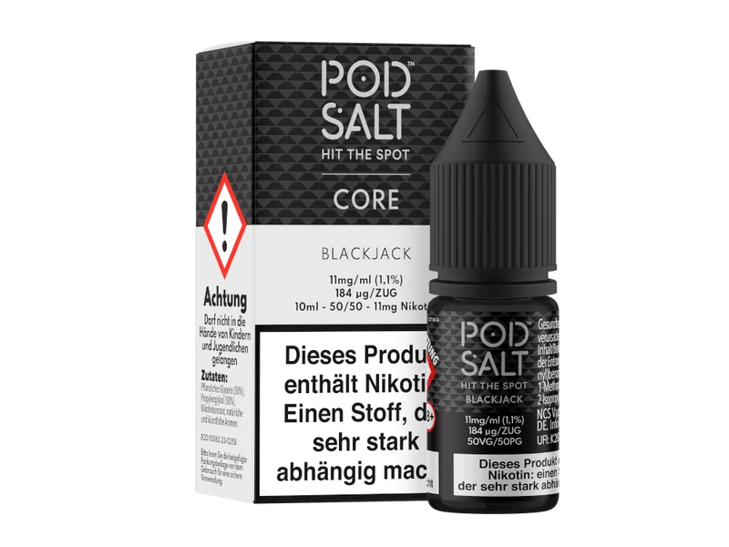 Pod Salt Core - Blackjack - 10ml Fertigliquid (Nikotinsalz)