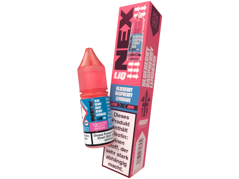 Pod Salt - NexLiq - Blueberry Raspberry Lemonade - 10ml Fertigliquid (Nikotinfrei/Nikotinsalz)