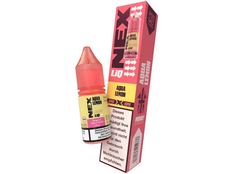 Pod Salt - NexLiq - Aqua Lemon - 10ml Fertigliquid (Nikotinfrei/Nikotinsalz)
