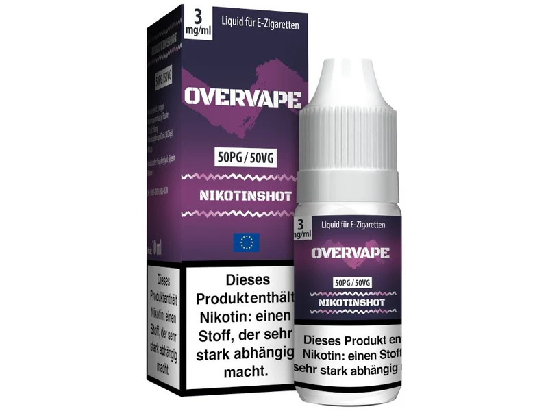 Overvape - Nikotin Shot - 10ml (50PG/50VG)