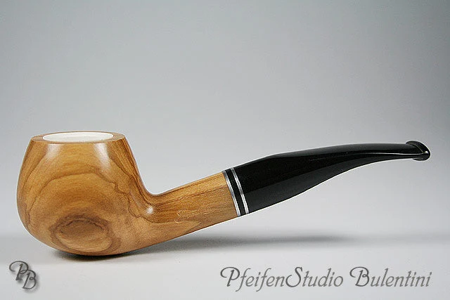 Olivenholz Pfeife mit Meerschaumeinsatz PASSATORE 514