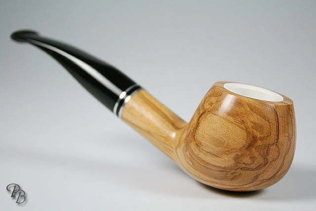 Olivenholz Pfeife mit Meerschaumeinsatz PASSATORE 514