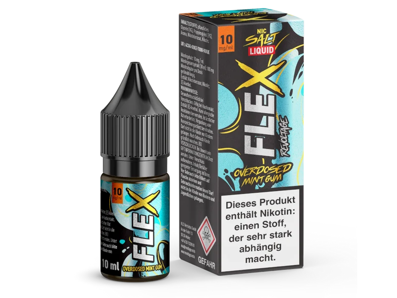 Revoltage - FLEX - Mint Gum - 10ml Fertigliquid (Nikotinfrei/Nikotinsalz)